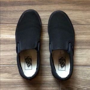 Lightly worn van slip ons